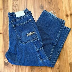 Vintage Southpole jeans tag size 38 (fit 36) embroidered baggy